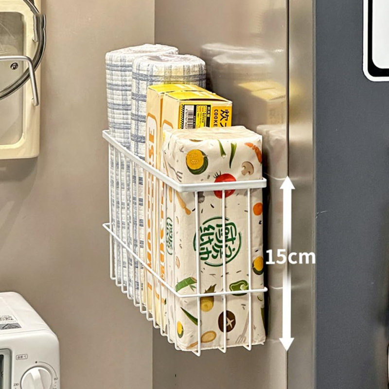 Boîtes de rangement 2 pièces pour porte d'armoire de cuisine - blanc