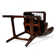 Broncho Swivel Upholstered Counter Stool with Solid Wood Frame