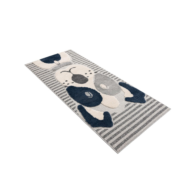 Unique Loom Doggo Whimsy Kids Rug, Runner 2'7" x 8' 