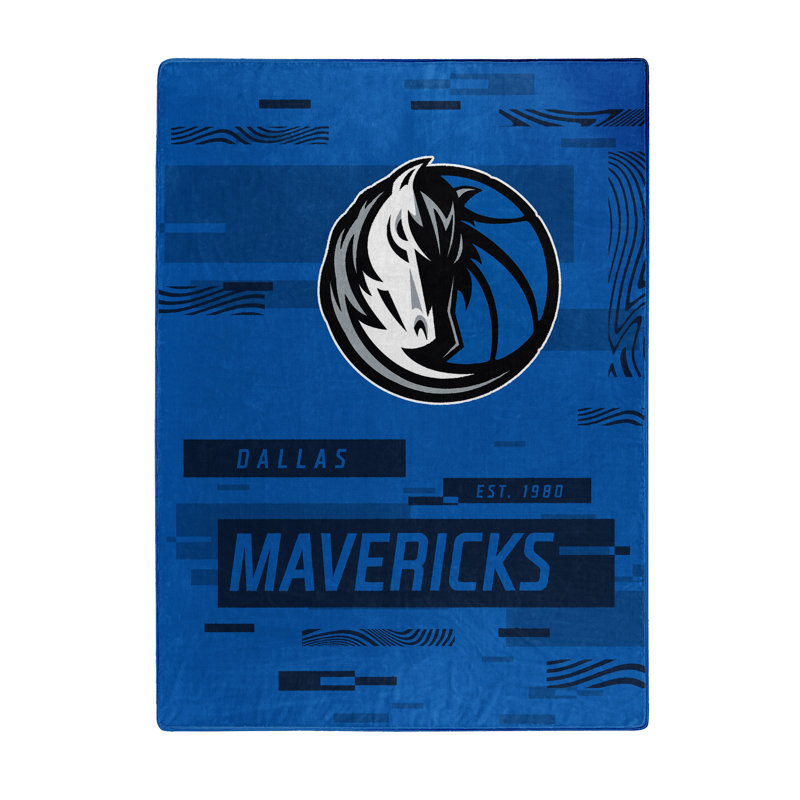 Throw Blanket, Blue/Black, Dallas Mavericks