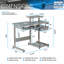 Bureau d'ordinateur complet avec rangement spacieux et conception ergonomique, parfait pour la productivité de la maison et du bureau.-120387238