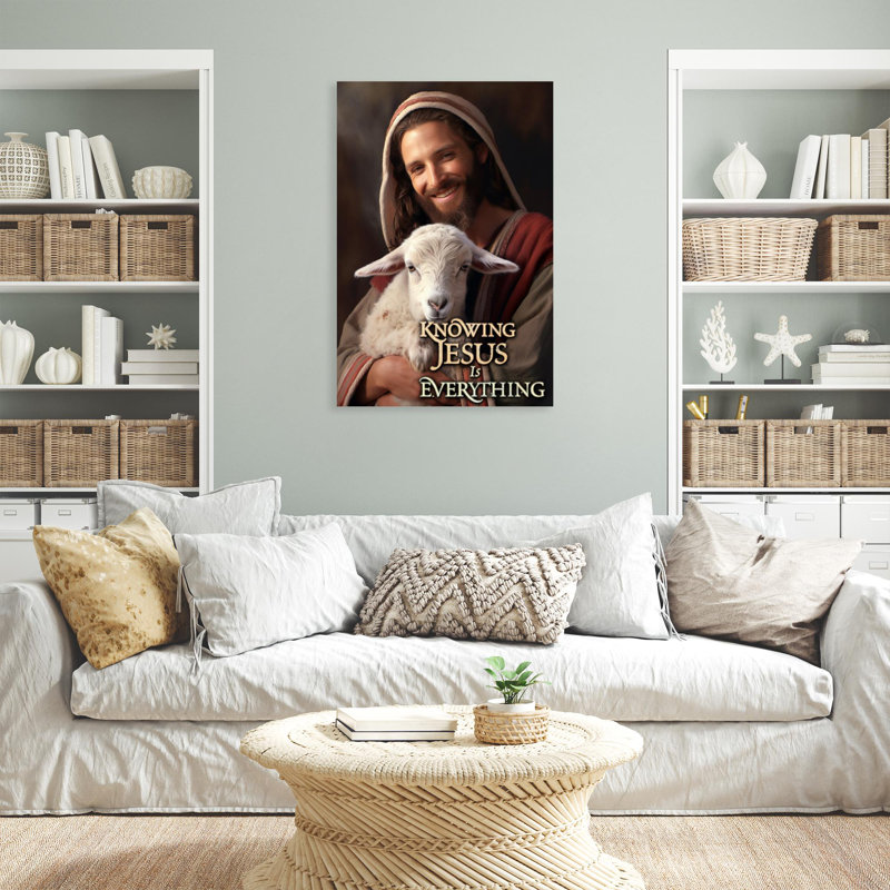 «Knowing Jesus Is Everything», impression sur toile, H 14 po x l 11 po x P 1,25 po