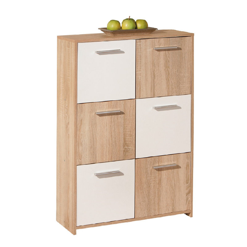 Brookeann 77cm Sideboard, White/Brown