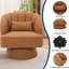 Upholstered Swivel Armchair-1392584063