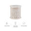 Table de bout cylindrique en bois massif Eakin-63697979