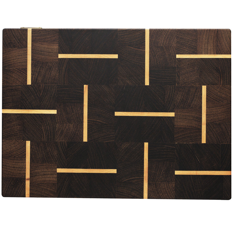Maple/Wenge Wood Cutting Board, 14" W x 20" L