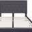 Aluino Panel Button Tufted Upholstered Platform Bed Frame - No Box Spring Required-671736504-671736508