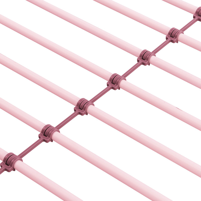 Lit superposé simple au-dessus de métal Pink, Rose