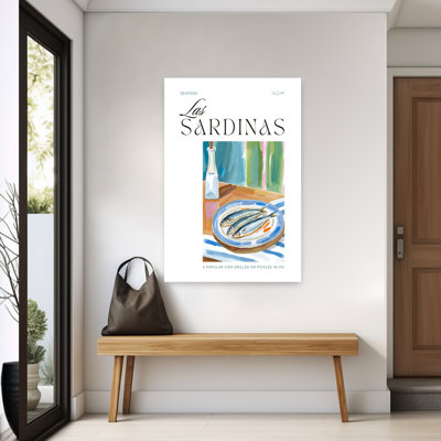 Mediterranean Sardine Dish by Ohkimiko - Wrapped Canvas Print
