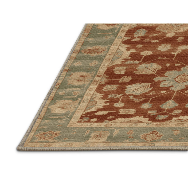 Machine Washable Overdyed Beige Area Rug, Rectangle 2' x 3'