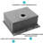 30 Drop - In Kitchen Sink, Single Bowl, 16 Gauge Stainless Steel, Workstation, Wear Surface, Drainage, 5 Accessories , Noise Minimization