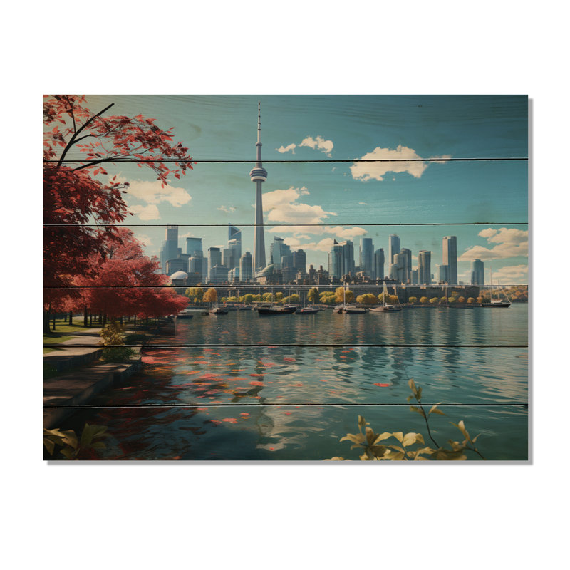Severa Toronto, Canada, pendant la journée, sur bois, H 24 po x l 32 po x P 0,78 po