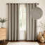 Linen Slub Blackout Grommet Curtain Pair(2 Panels)-1982278103-1982278099