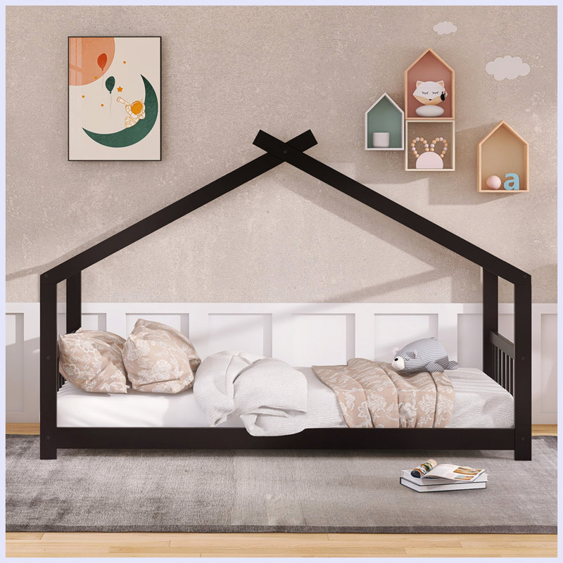 Lit en bois Modern House, Simple, Espresso