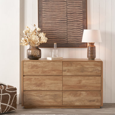 Eversley 140cm W 6 - Drawer Chest of Drawers