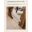 Zen-Style Vintage Pine Explosion-Proof Full-Length Mirror-129862365