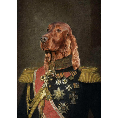 Irish Setter Dog Period Dress Collection - Art Prints