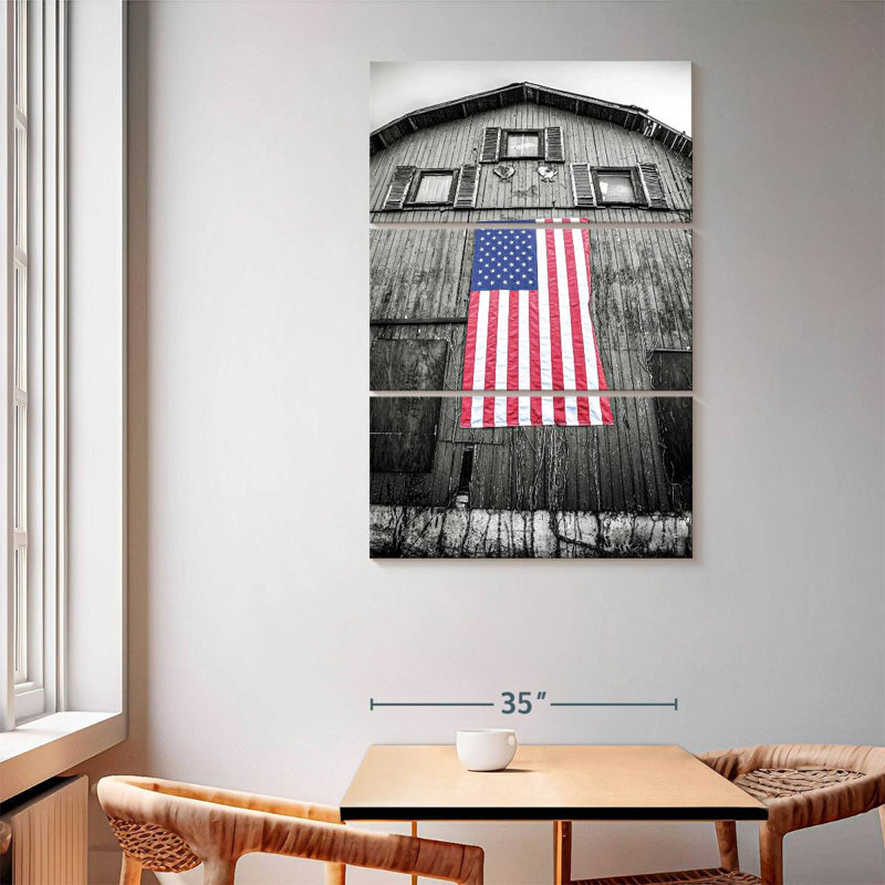 Borges Red White And Blue, 65" H x 42" W