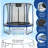 Machrus Skytric 8 FT Round Trampoline Set with Premium Top-Ring Flex Frame Safety Enclosure System