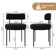 Boucle Upholstered Dining Chair With Back