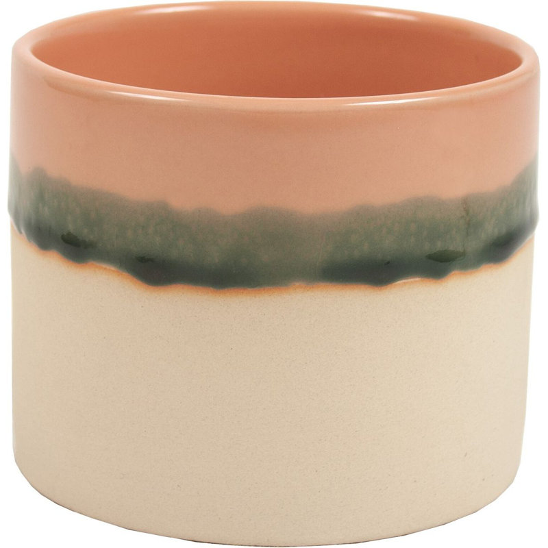 Goshgar Ceramic Pot Planter, 3.9" H x 4.7" W x 4.7" D