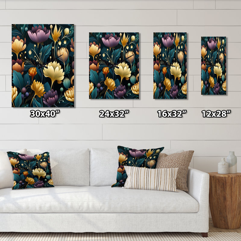 Jannemieke - Horloge murale florale, Grand