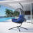 Egg Chair With Stand For Living Room And Garden - Modern Hanging Chair, Waterproof Cute Indoor Outdoor Swing Soft Backyard-11190549