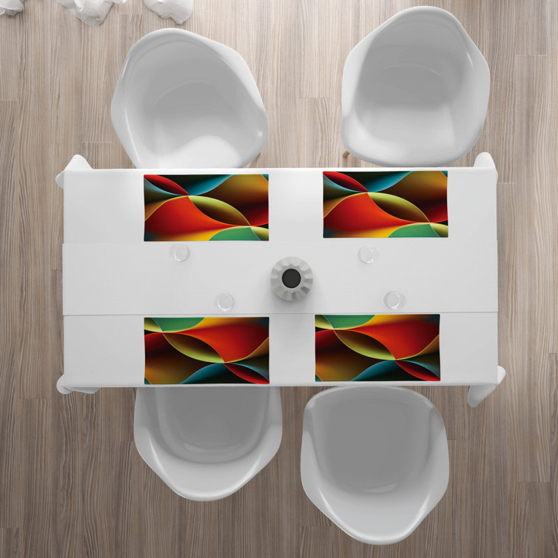 Polyester Abstract Rectangle Placemat