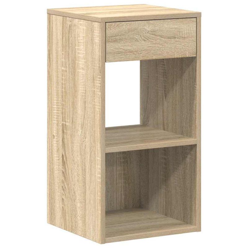 Rontavius 35cm W Manufactured Wood Bedside Table, Set of 2, Sonoma Oak