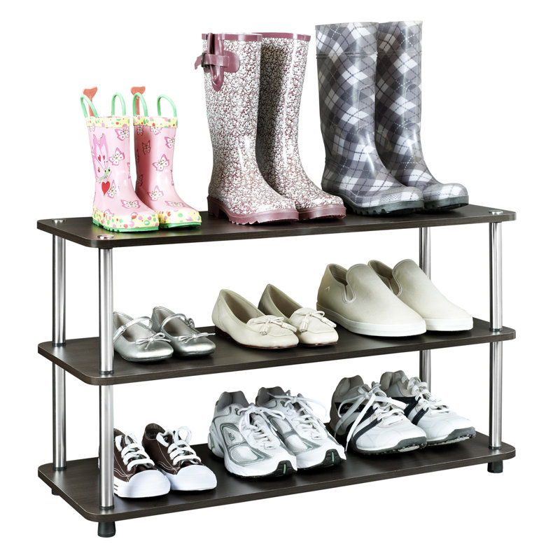 Rangement pour chaussures à 3 niveaux, Espresso