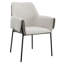 Chaise avec accoudoirs (lot de 2) chenille beige