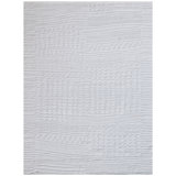 Geometric Area Rug in White