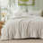 Bedsure King Size Comforter Sets - 3-Piece Double-Sided Fleece Fluffy Linen Bedding, Cozy Striped Aesthetic for Modern & Guest Bedrooms, All-Season Luxury Home Decor-121450089-105492176