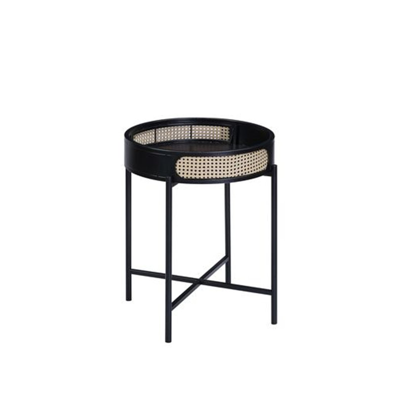 Colson Black Finish End Table