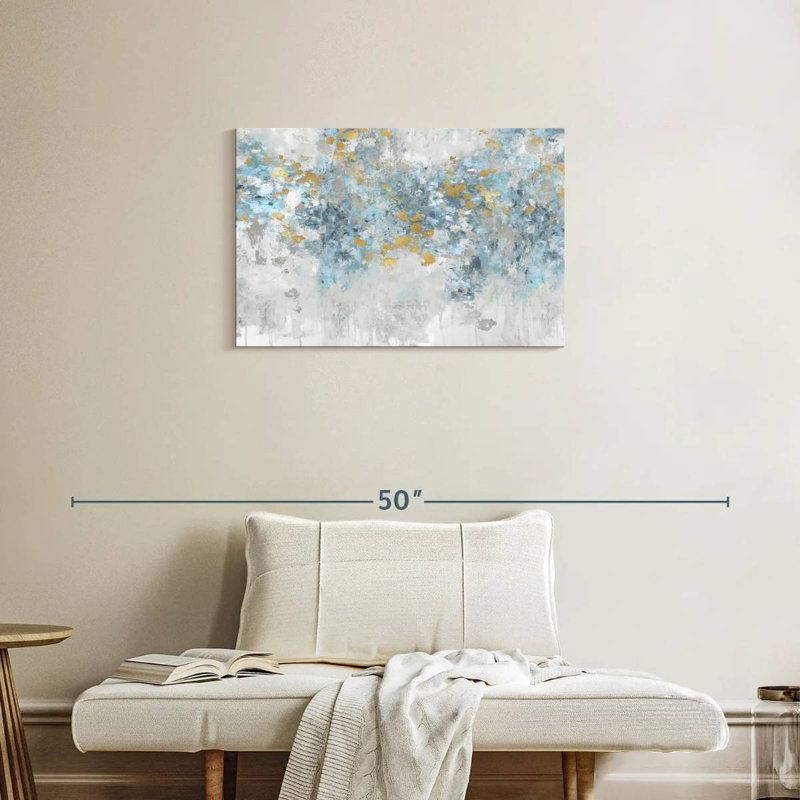 Avery Charmed Aqua, 20" H x 30" W