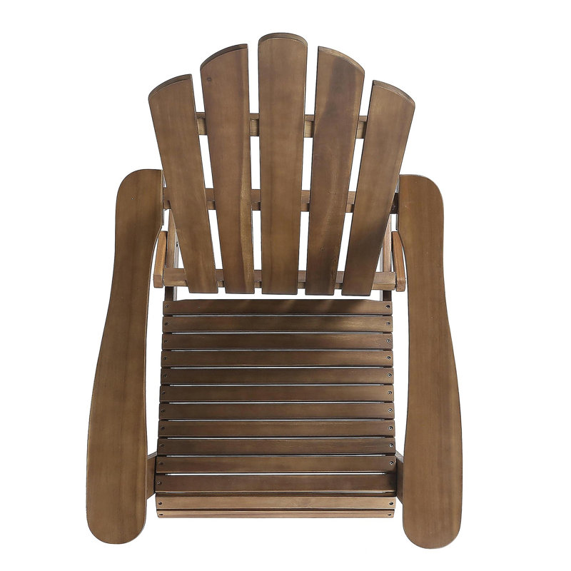 Chaise Adirondack pliable Hollywood, Marron foncé