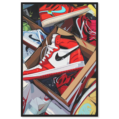 Art mural sur toile tendance Cluster Shoe Collection par Notoriart