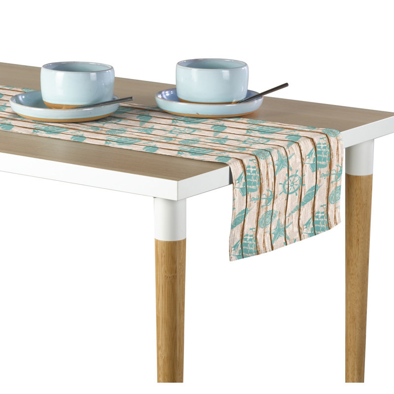 Snead Nautical Art Table Runner, 72" x 12"