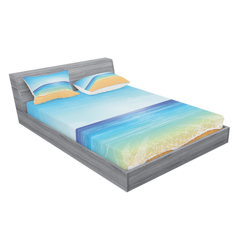 Microfiber Sheet Set, Queen Sheet Set with Fitted Sheet