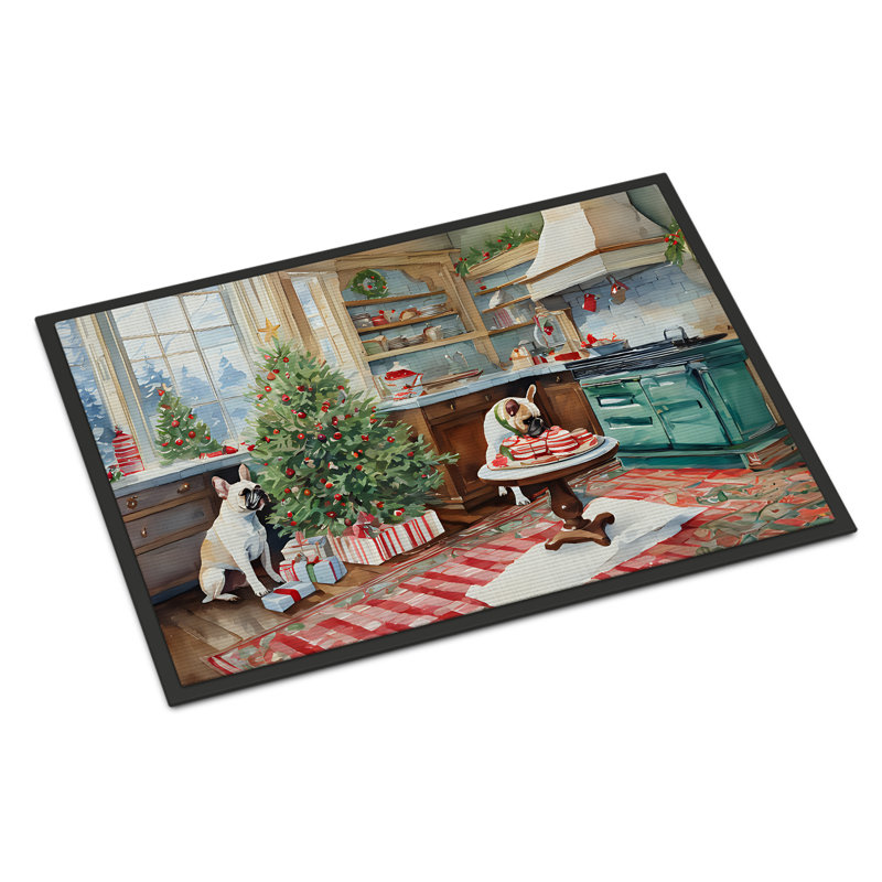 Paillasson Bouledogue français Junya DAC3793, L 24 po x L 36 po