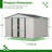 10X8 FT Outdoor Storage Shed