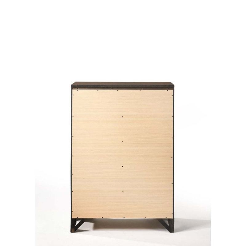 Commode 5 tiroirs Merveille, finition espresso