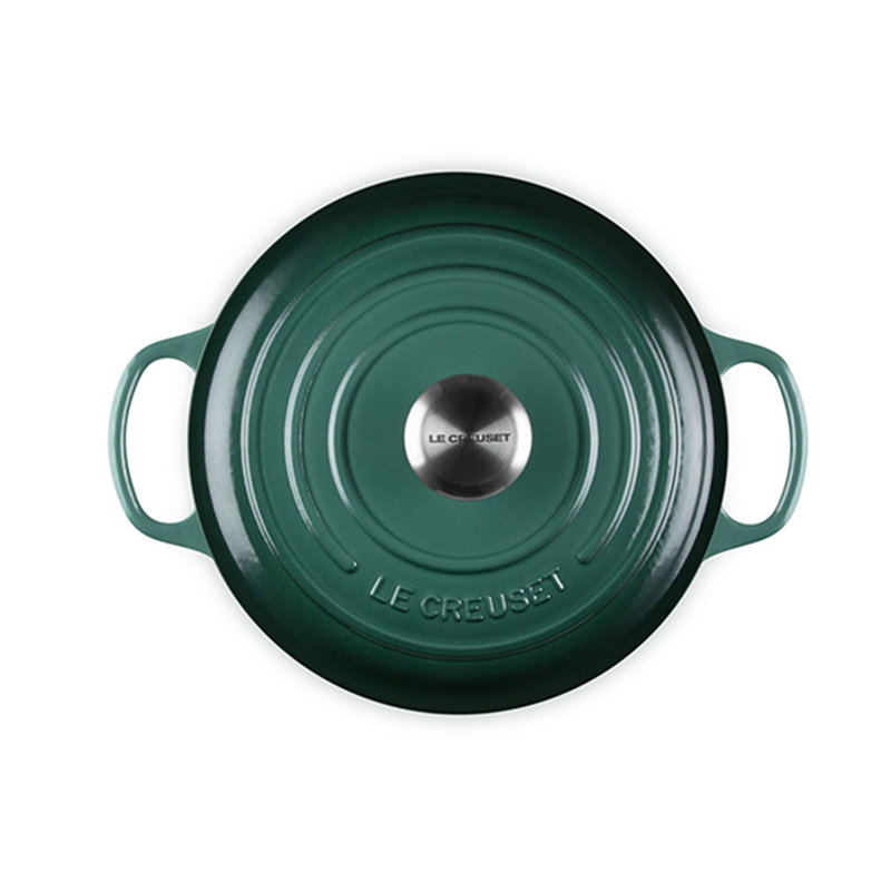 Le Creuset Signature Enameled Cast Iron Round Dutch Oven with Lid, Artichaut, 5.5 quarts