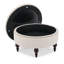 Repose-pieds de rangement rembourré en lin Ellersick-1256749300