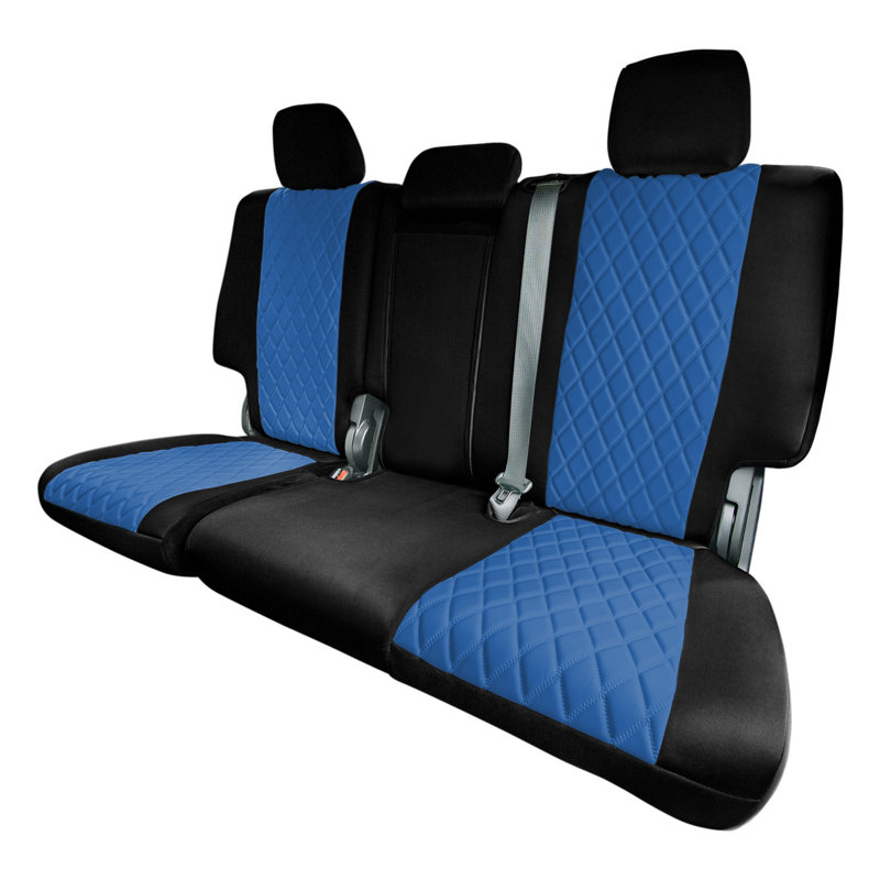 Neoprene Car Seat Covers Rear Set Custom Fit for 2011 2021 Jeep Grand Cherokee, Blue