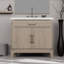 Meuble-lavabo simple avec plateau en marbre-1996778602