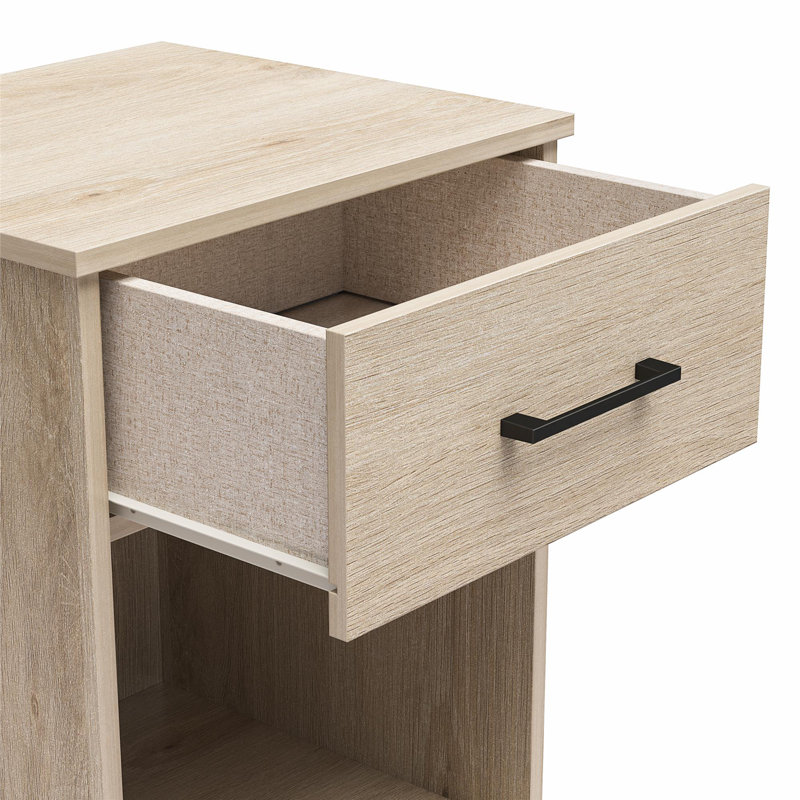 45cm W Manufactured Wood Bedside Table