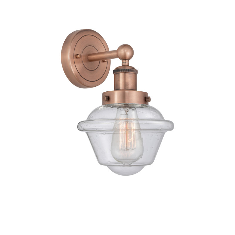 Wimer Armed Sconce, Seedy, Antique Copper