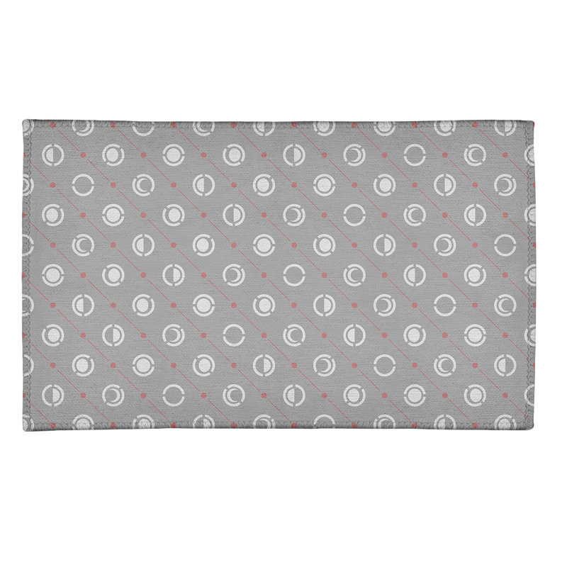 Tapis gris/zone blanche moon phases, Rectangle 4 pi x 6 pi