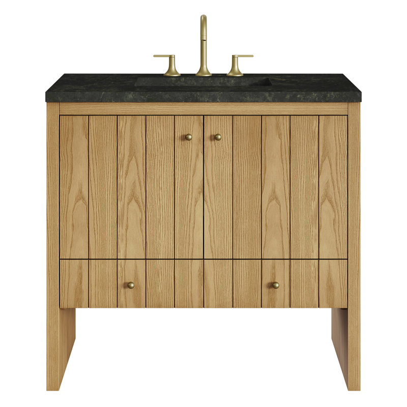 Hudson 36'' W Single Vanity, Light Natural Oak, Phantome Eclos, 8" Widespread